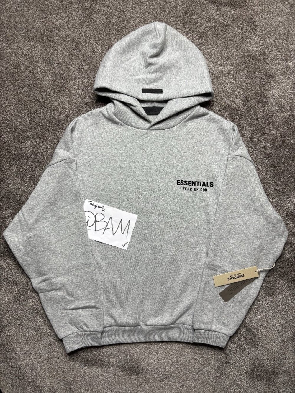 FOG - Fear of God Essentials Light Heather Hoodie - (READ DESCRIPTION)
